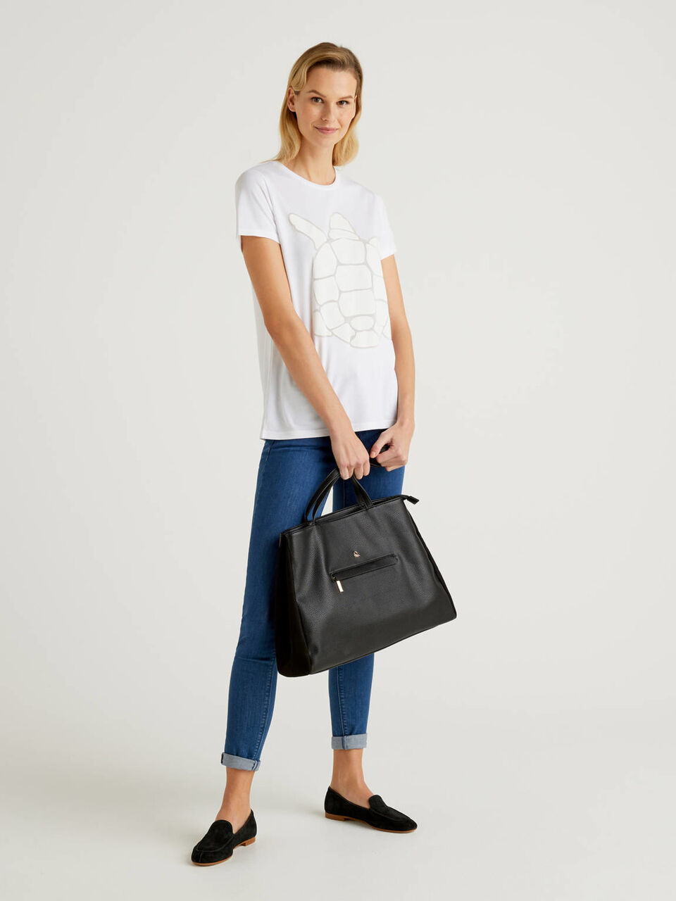 Shopping bag con compartimento doble image number 2