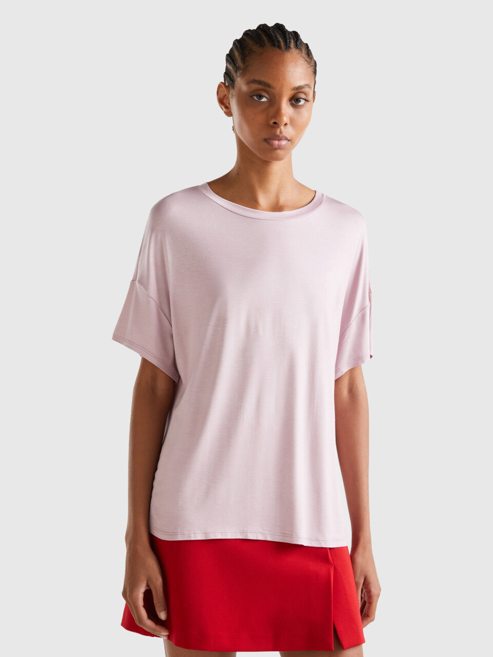 Camisetas mujer benetton on sale