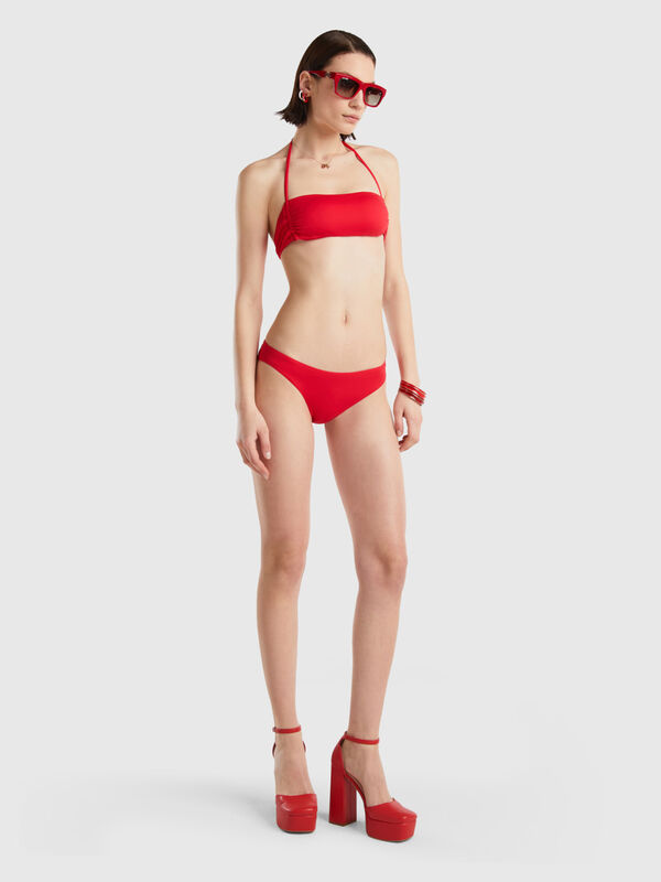 Sujetador de bikini bandeau corredizo de ECONYL® Mujer