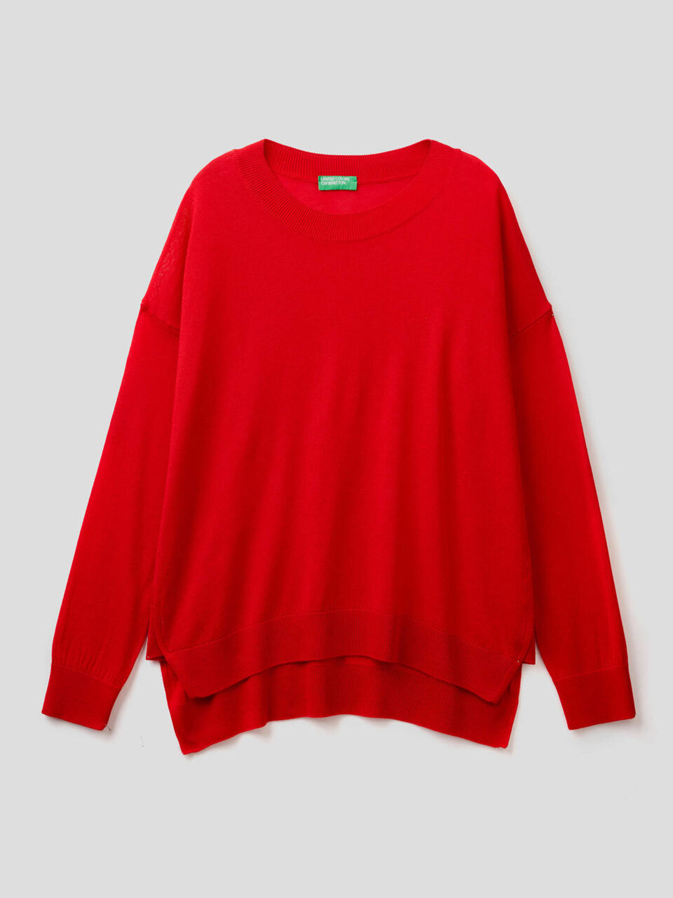 Jersey de corte holgado con aberturas image number 1