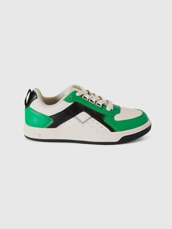 Sneakers bajas en tela de efecto piel Niño
