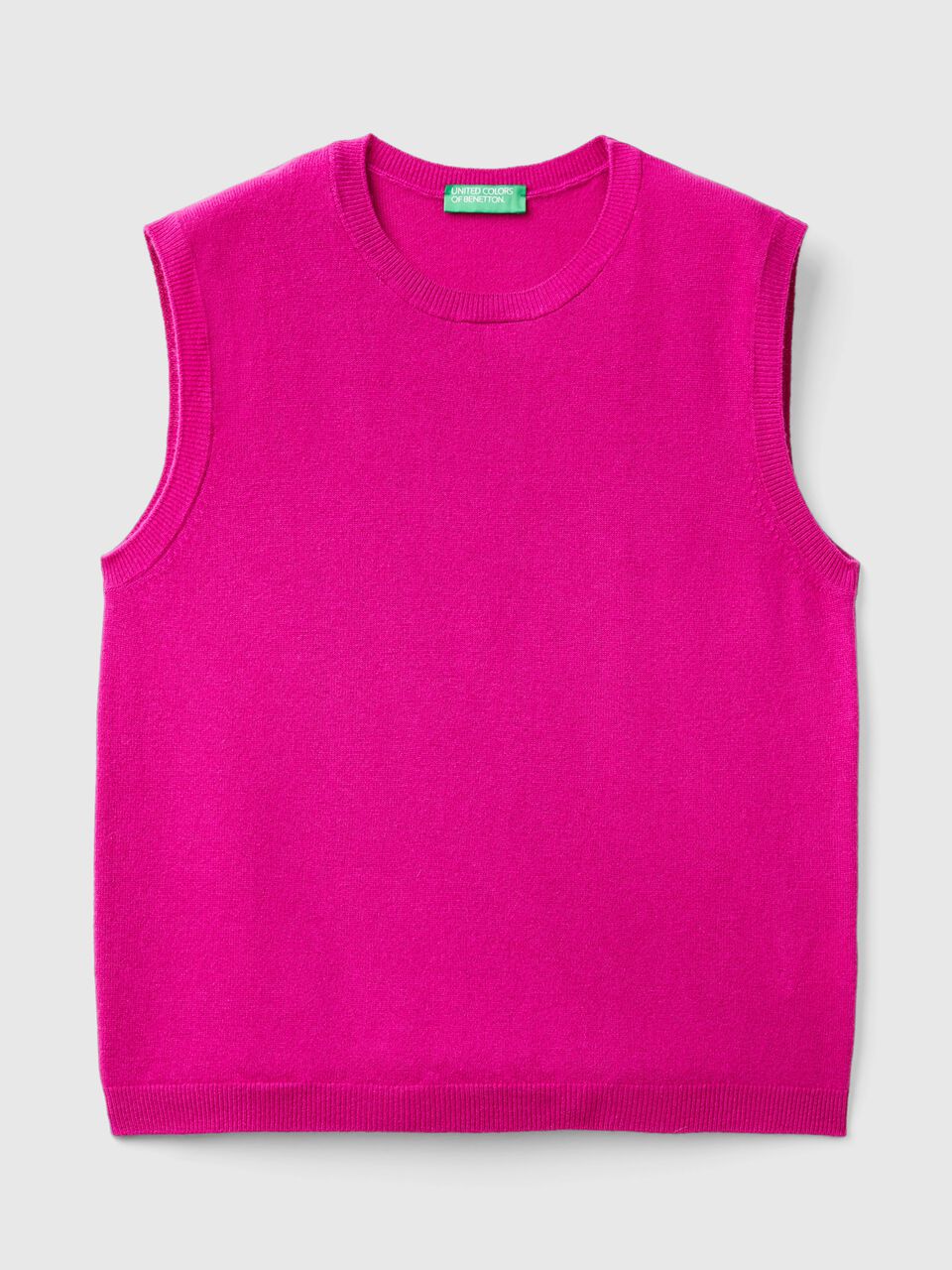 SLEEVELESS SWEATER Mujer image number 1