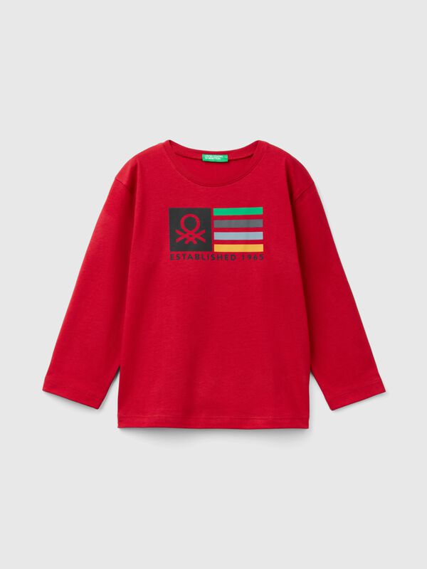 Camiseta de manga larga de algodón orgánico Niño