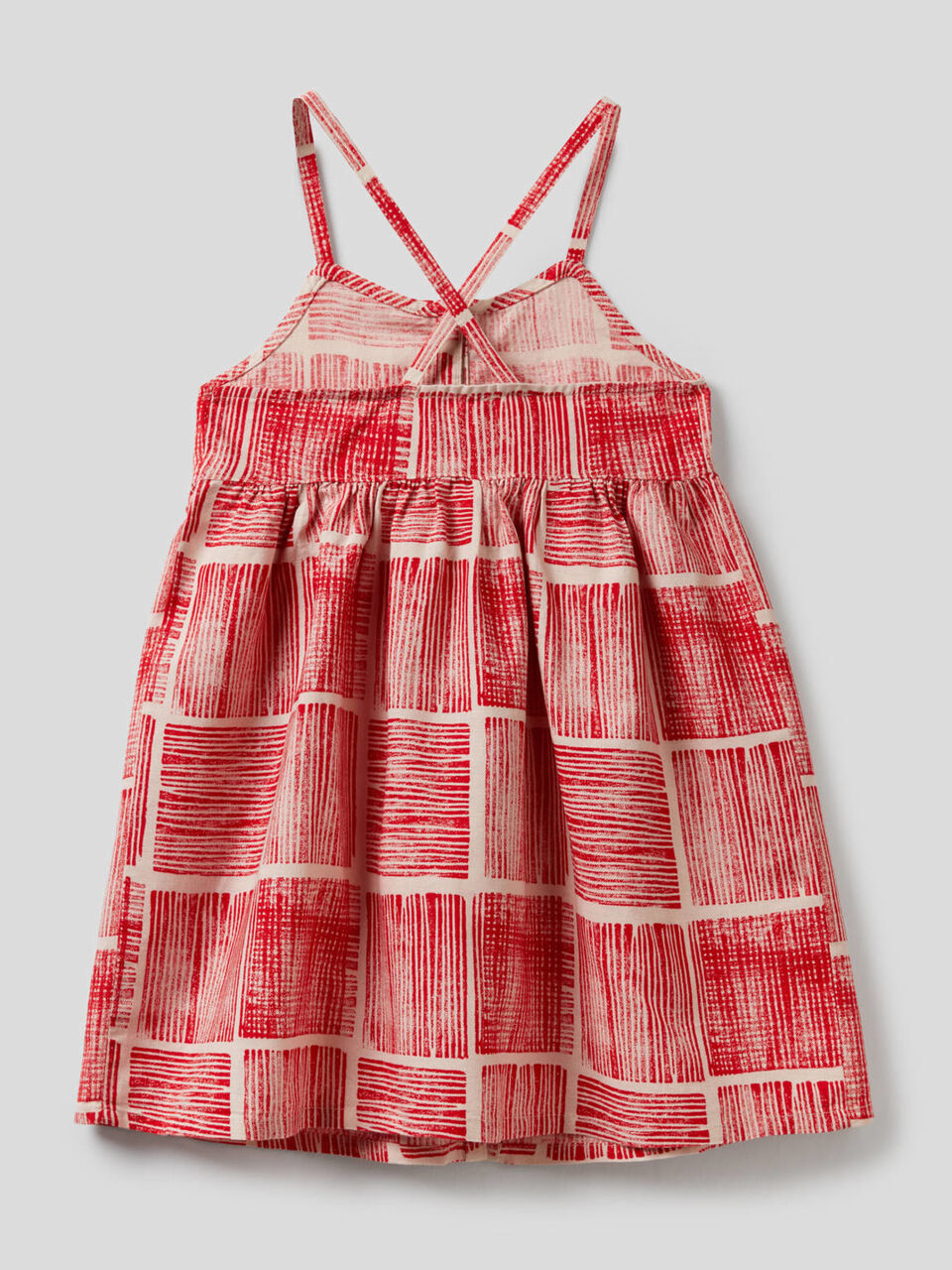 Vestido estampado en mezcla de algodón y lino image number 2
