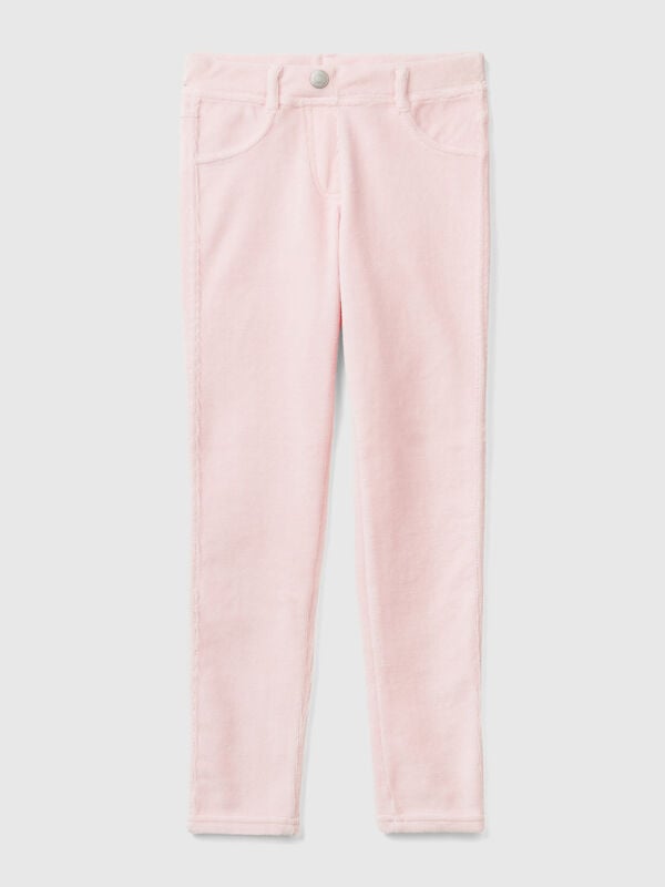 Pantalón super skinny de chenilla Niña