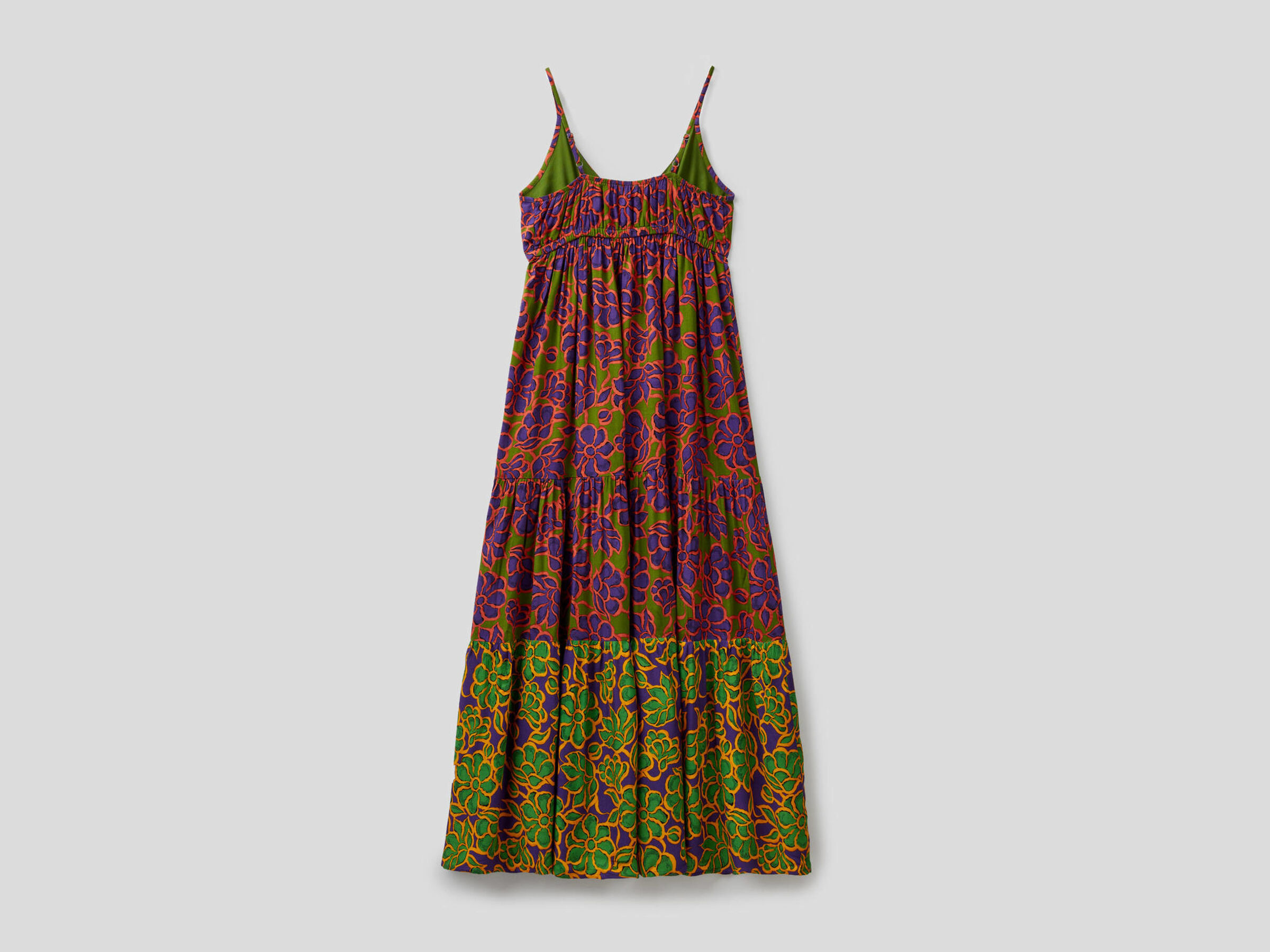Vestido largo con tirantes image number null