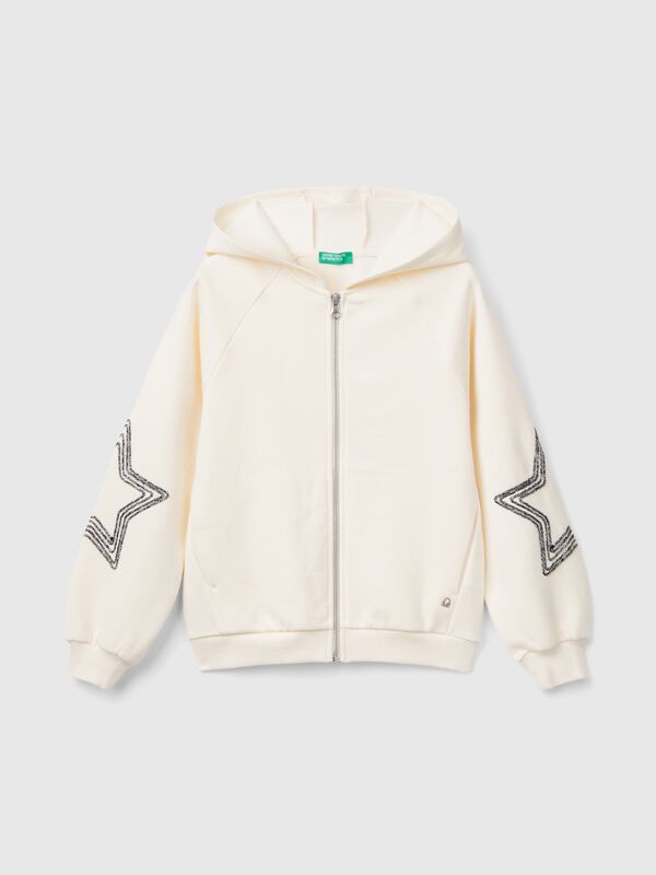 Sudadera con bordado de lúrex Niña