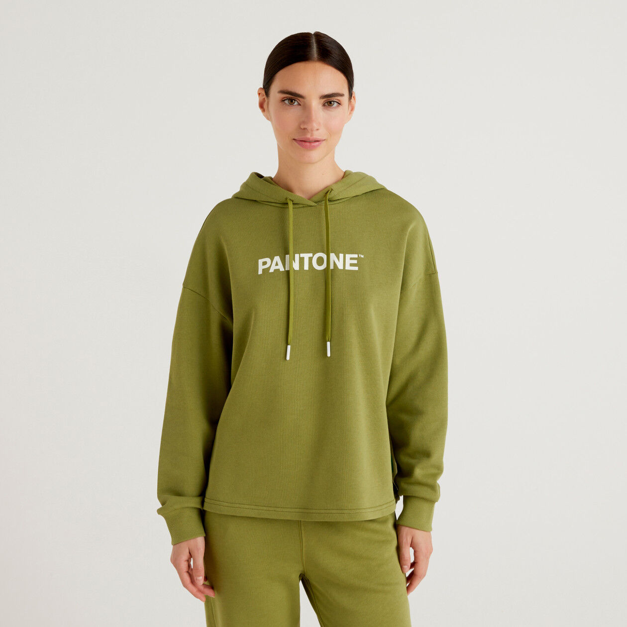 Sudadera verde militar mujer shop