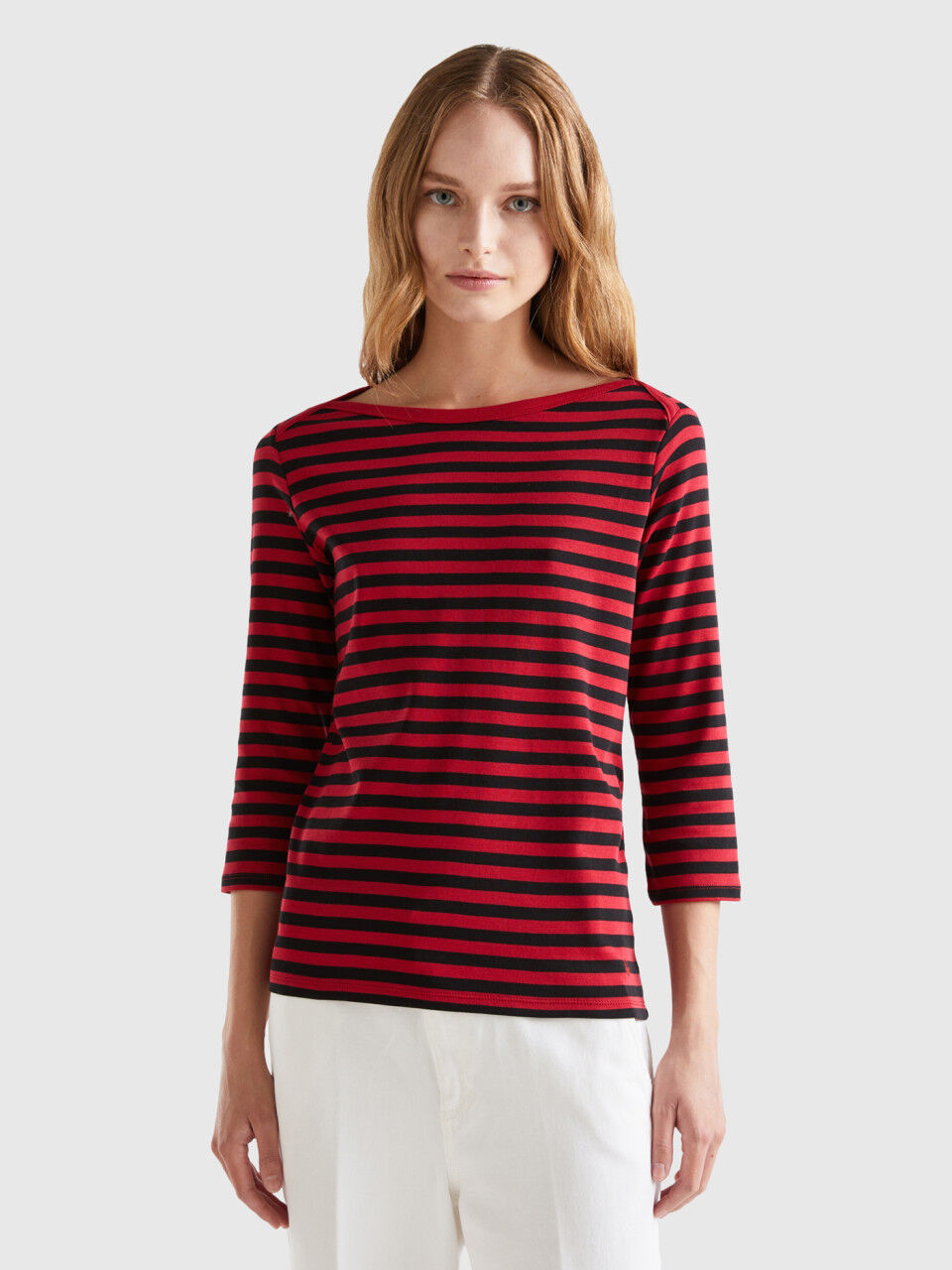 Benetton camisetas manga larga mujer outlet
