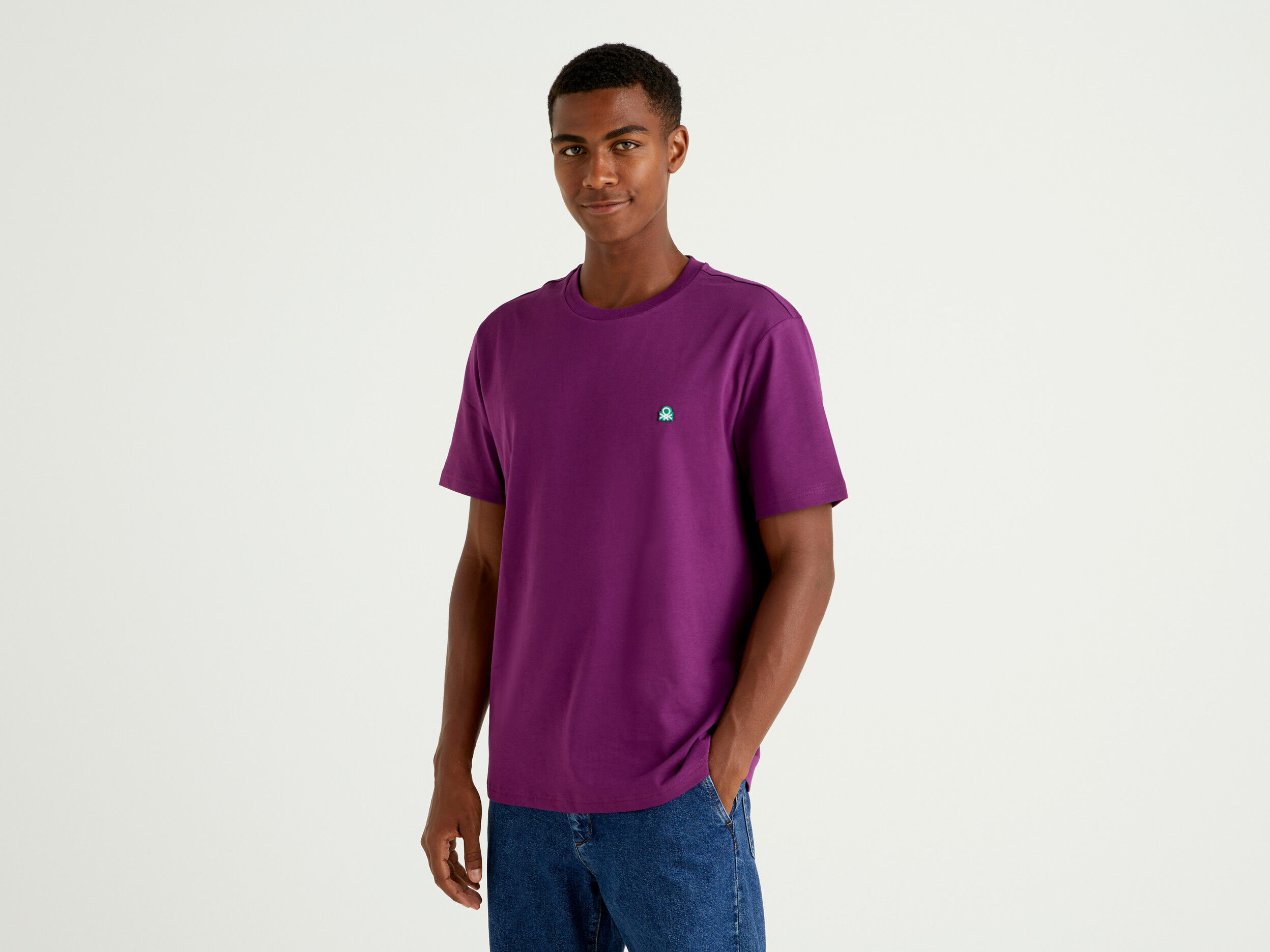 Benetton camiseta deals básica mujer