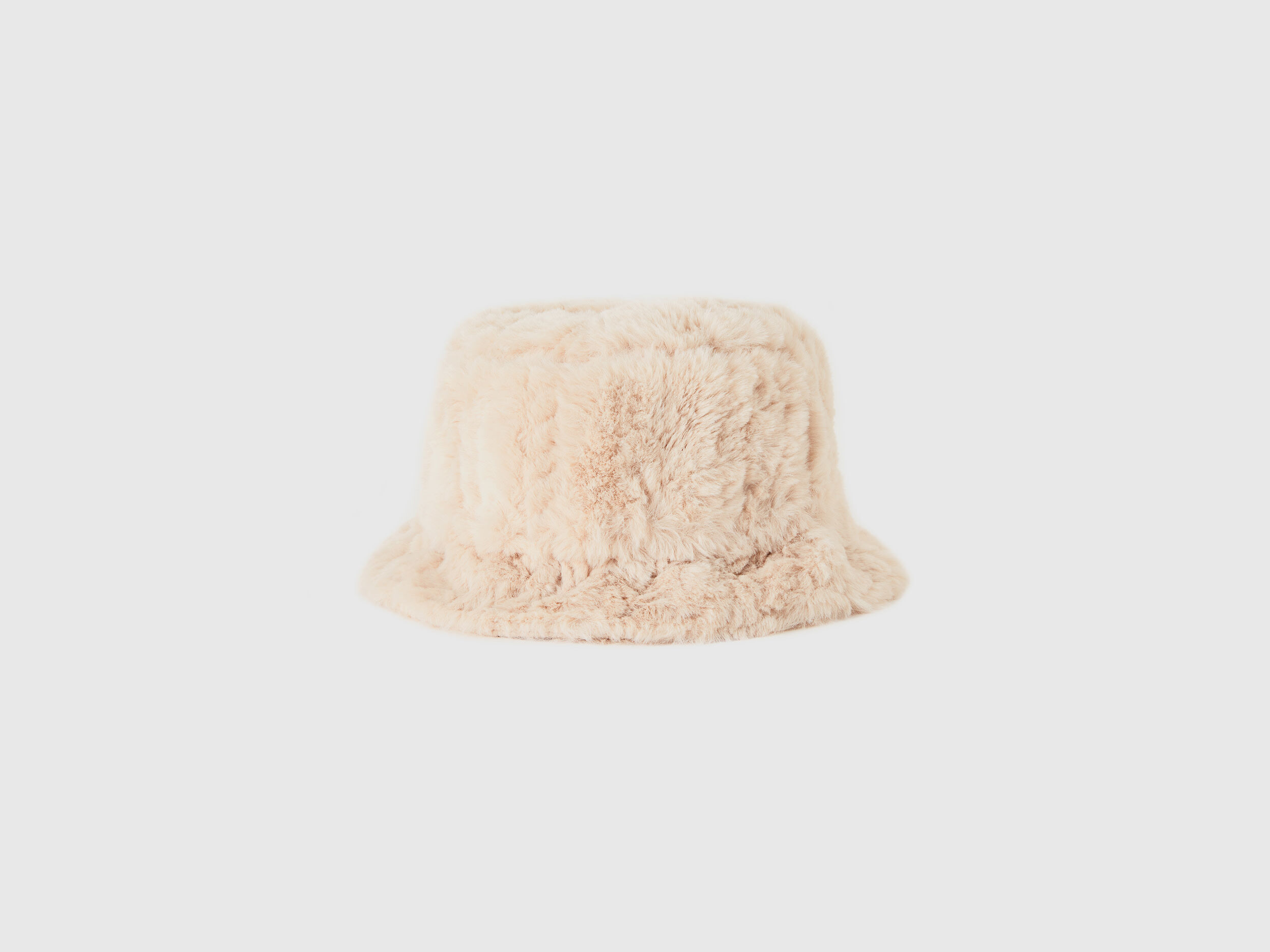 Gorro de pelo sint tico Beige Benetton