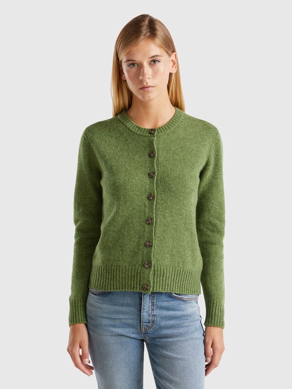 Cárdigan de pura lana Shetland Mujer
