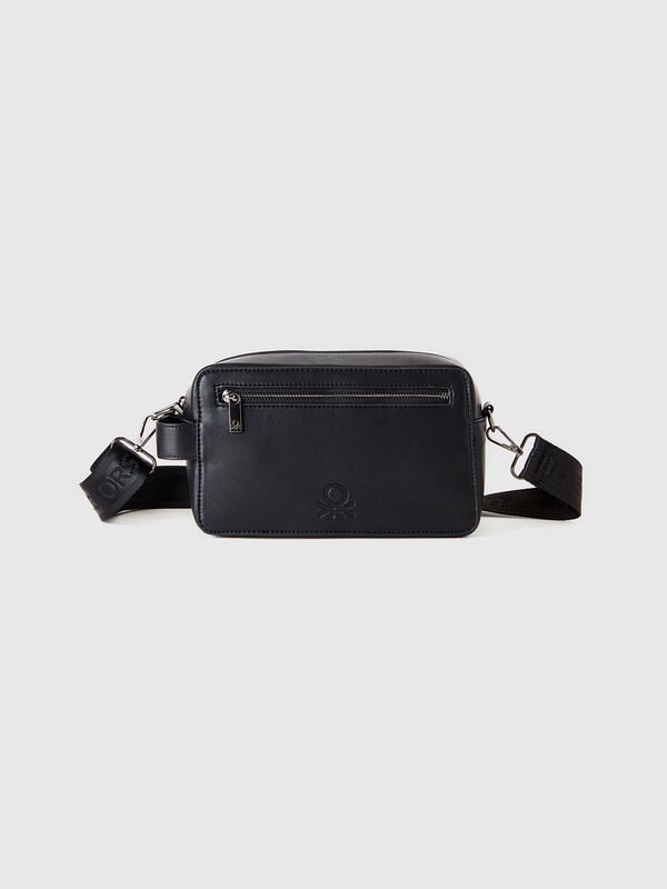 Bolso bandolera de tejido revestido Mujer