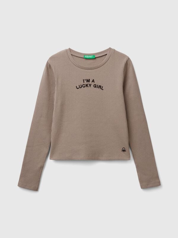 Camiseta con estampado en la parte trasera Niña
