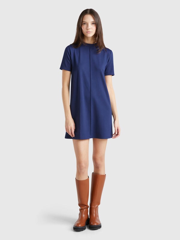Vestido corto evasé Mujer
