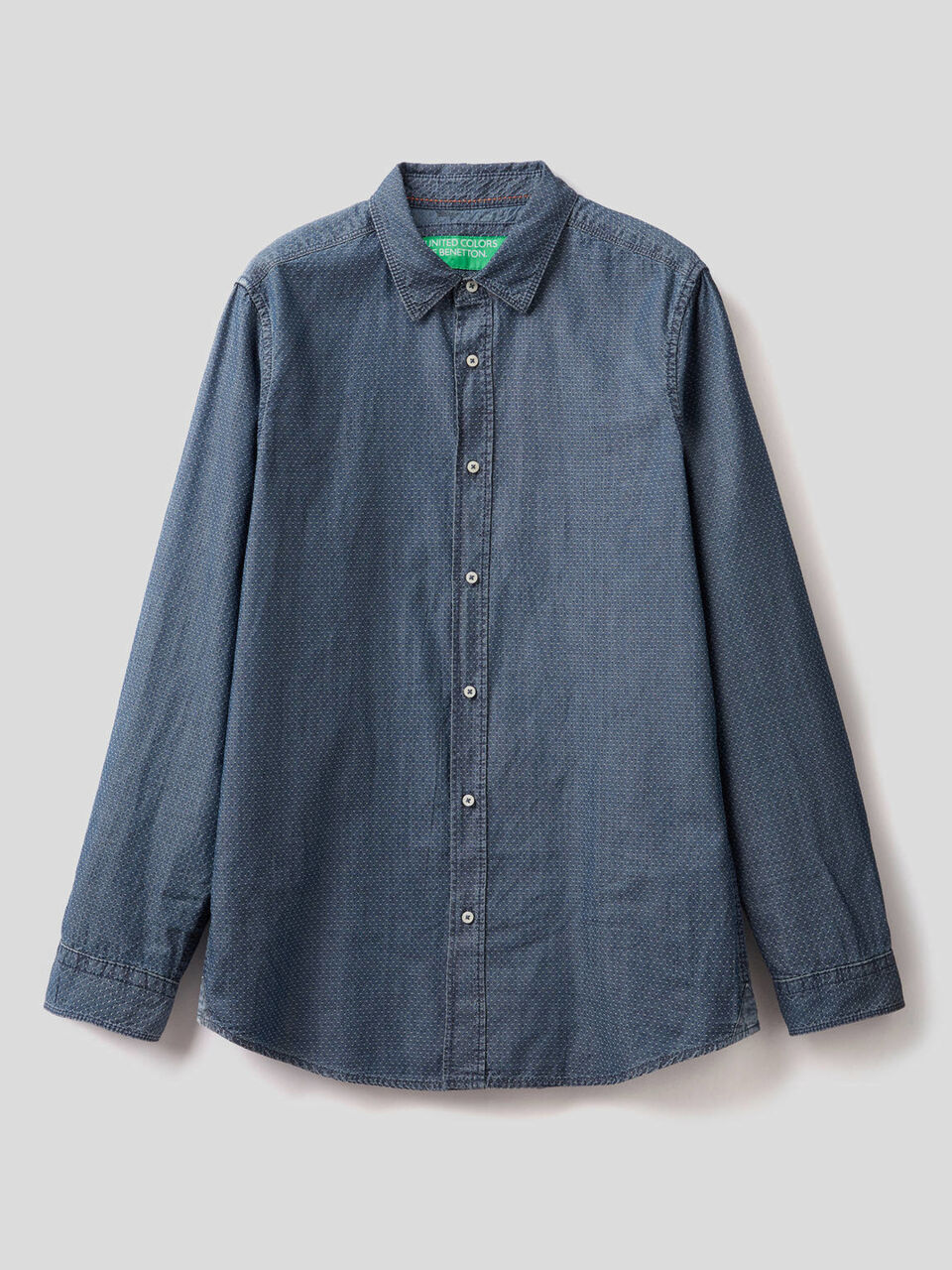 Camisa slim fit de 100 % algodón image number 1