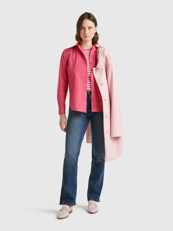 Vaqueros bootcut en mezcla de algodón  Mujer
