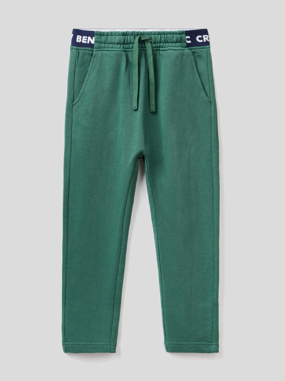 Pantalón de felpa con elástico con logotipo image number 1
