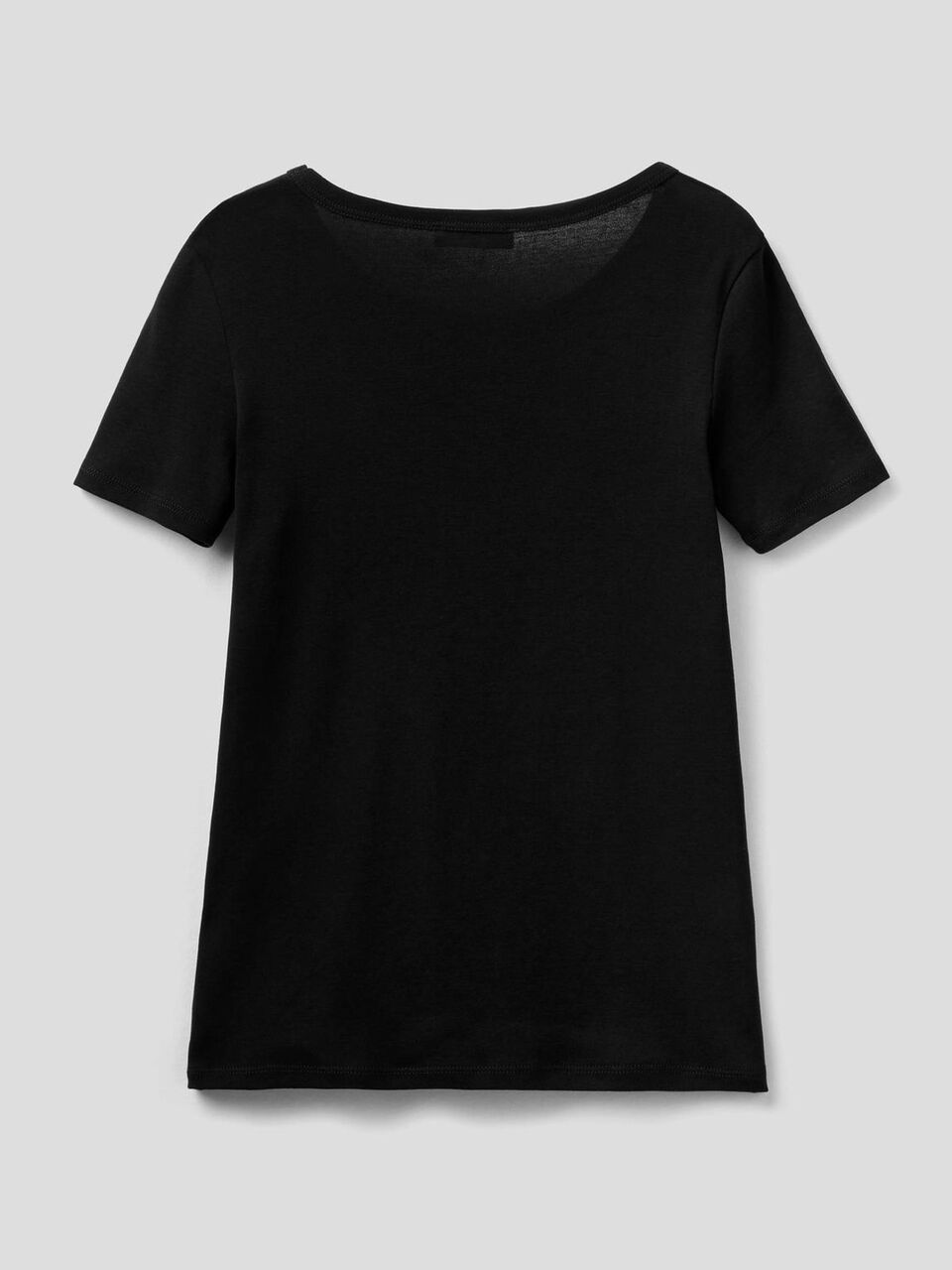 Camiseta de 100 % algodón con estampado de logotipo con glitter image number 2