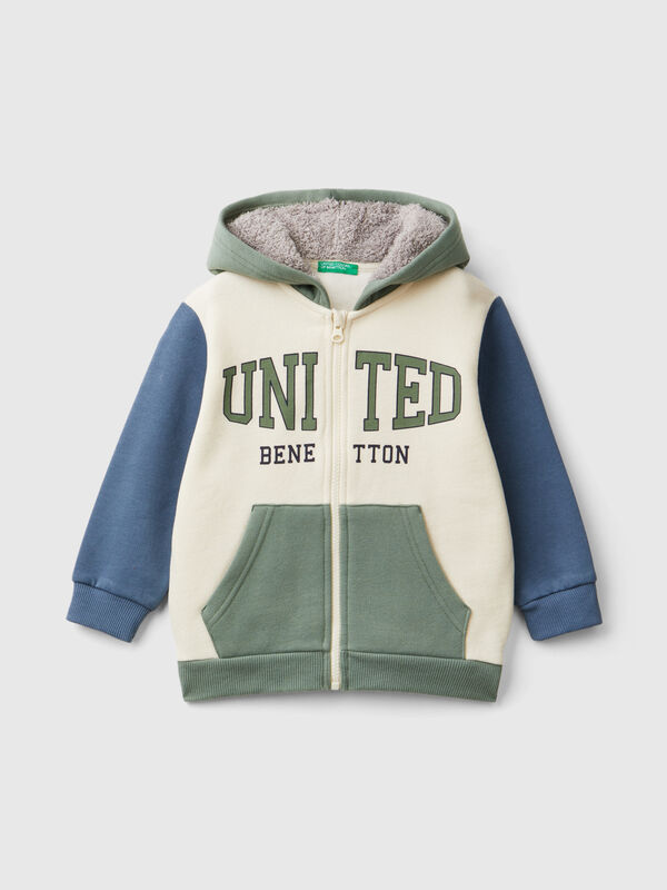 Sudadera con capucha forrada Niño