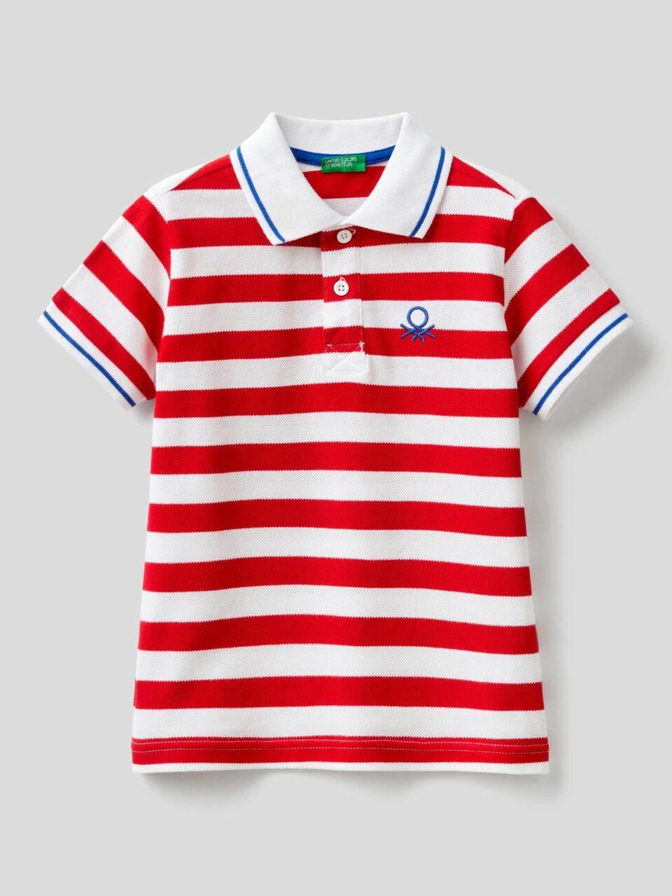 Polo de rayas de 100 % algodón image number 1