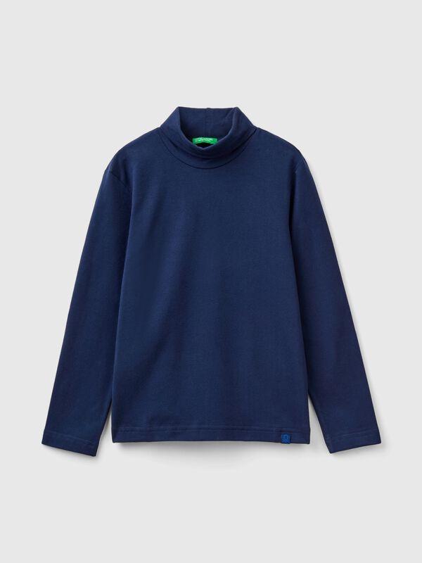 Camiseta de cuello alto y manga larga Niño