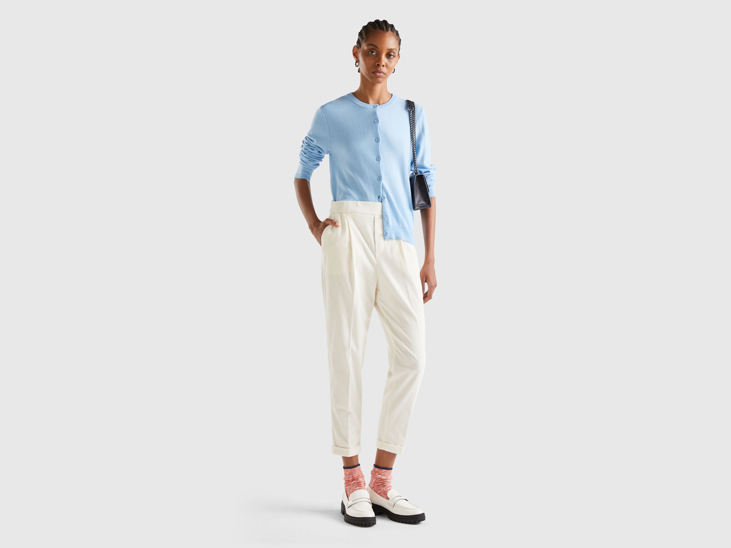 Pantalones de Mujer Chino Regular Slim Anchos