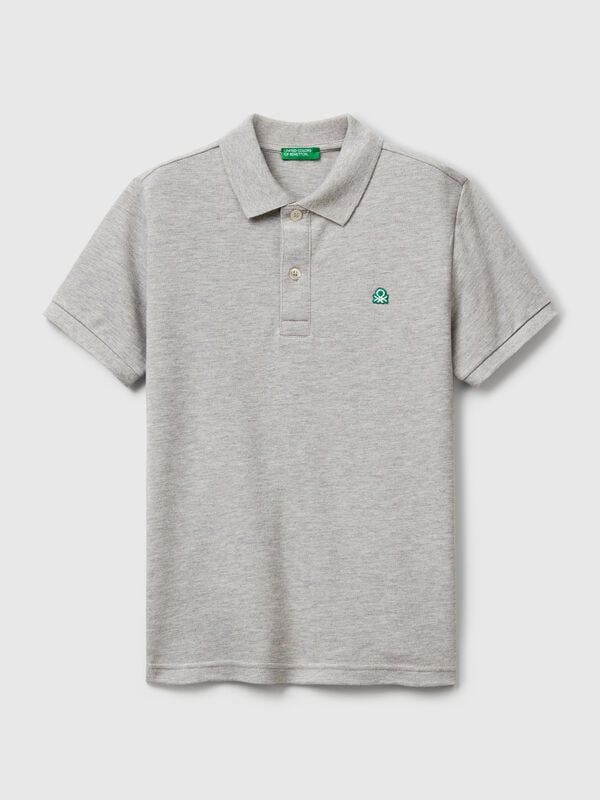 Polo slim fit de puro algodón Niño