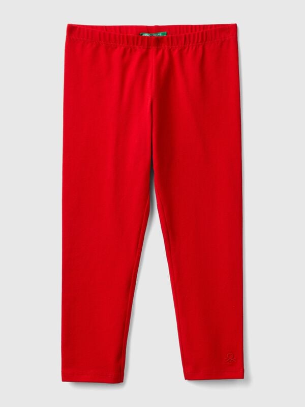 Leggings de algodón elástico Niña