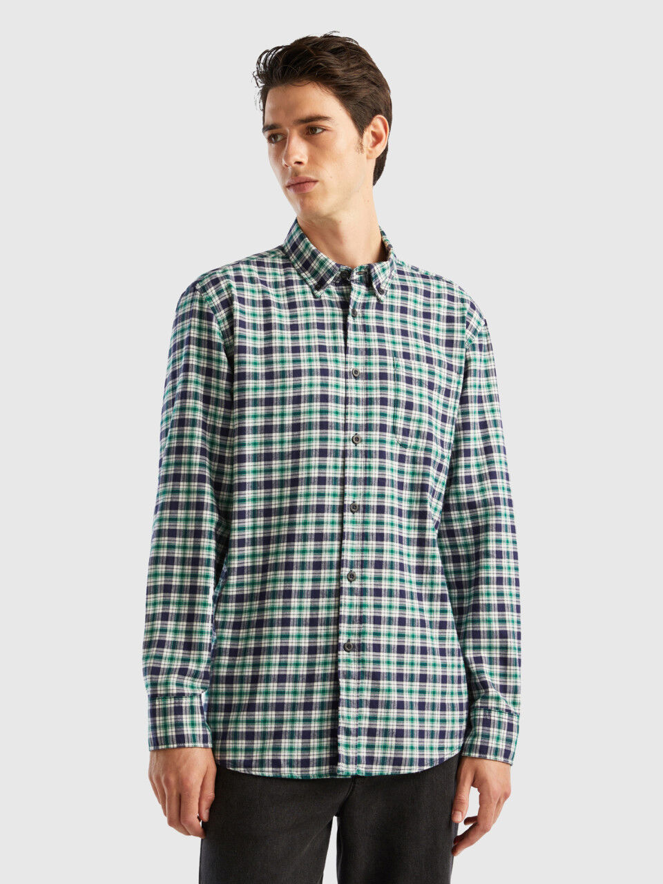 Camisas Hombre Basicas de Cuadros Modernas