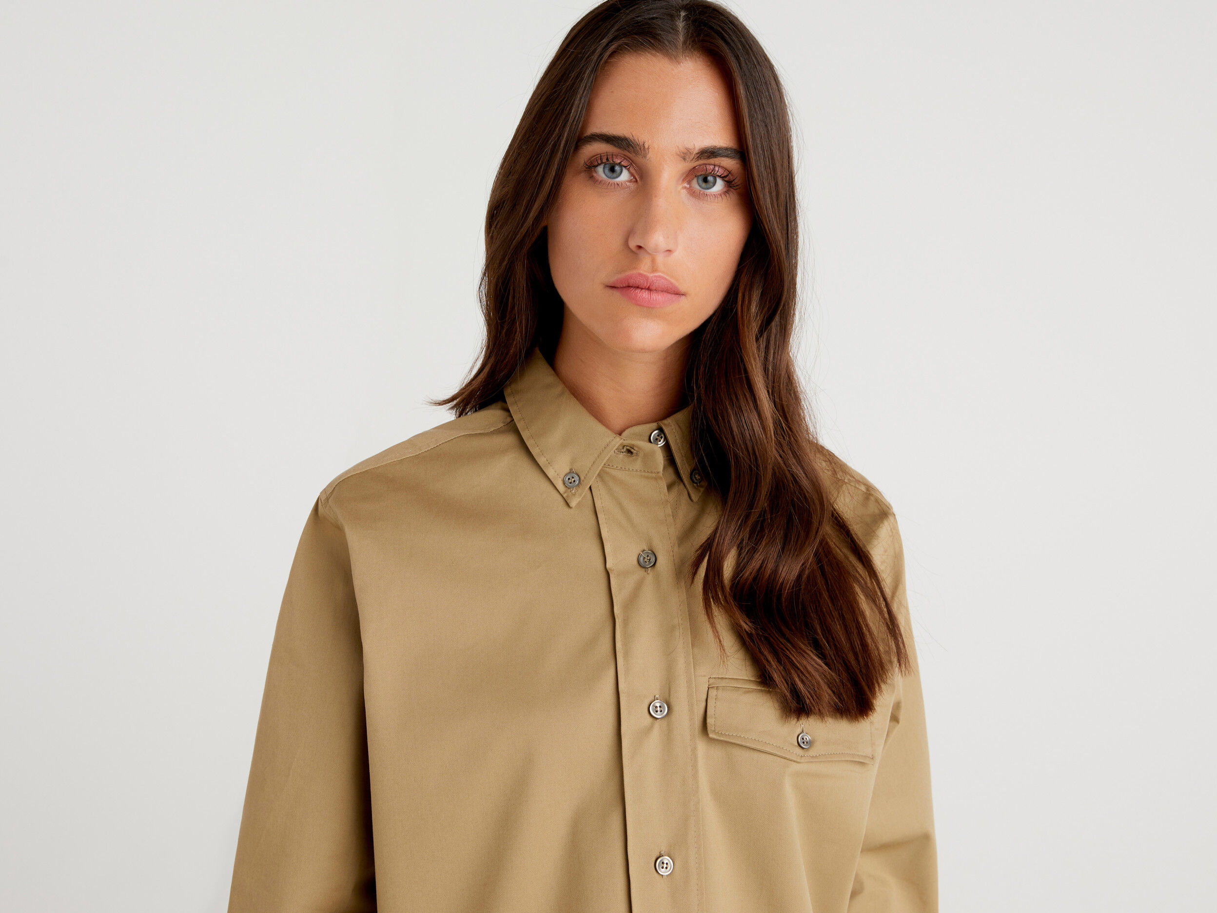 Camisa abotonada mujer sales