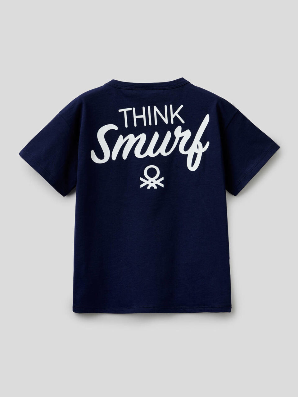 Camiseta boxy con estampado de pitufos image number 2