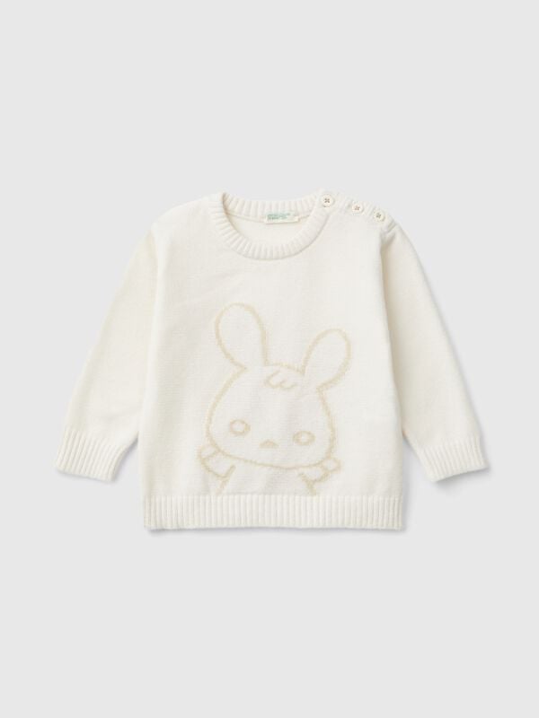 Jersey con grabado de conejo Recién nacidos