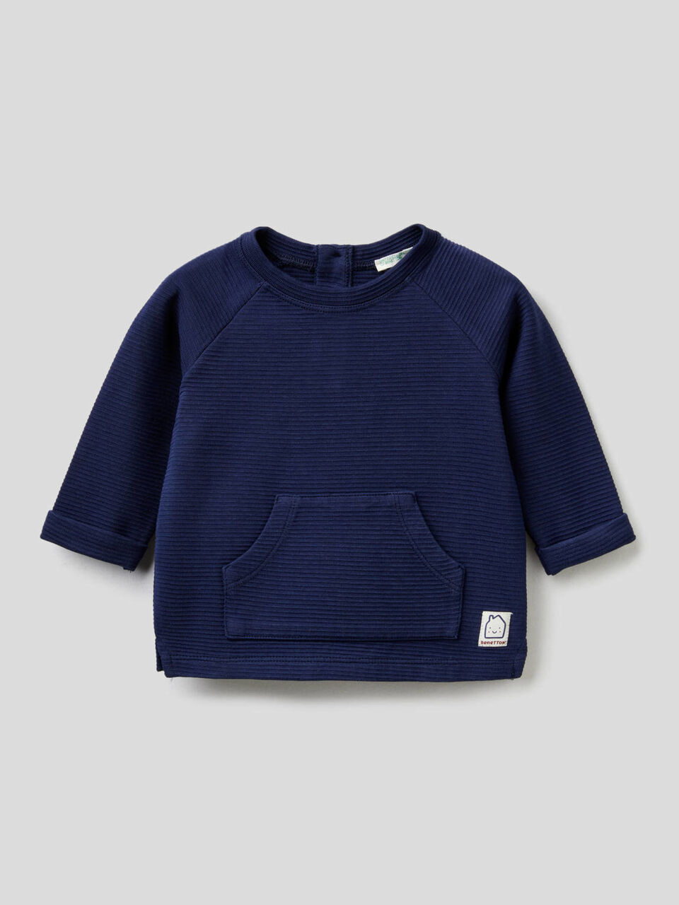 Sudadera de algodón orgánico elástico image number 1