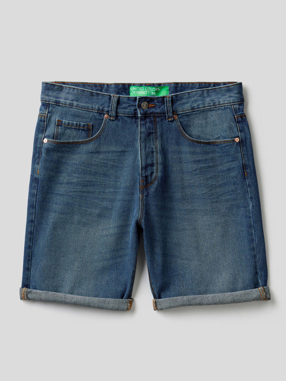 Bermudas en denim de 100 % algodón image number 1