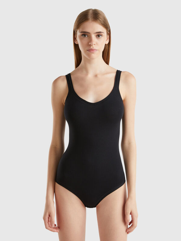 Body de algodón orgánico super stretch Mujer