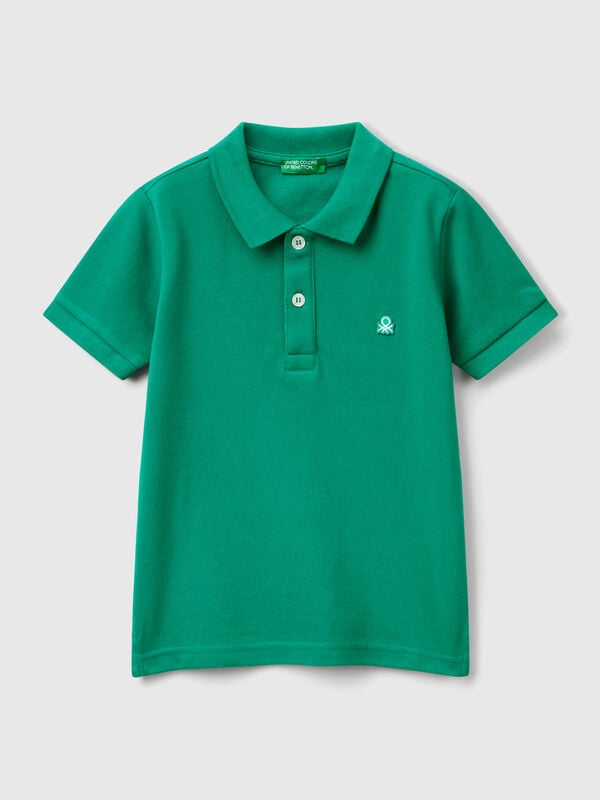 Polo de manga corta en puro algodón Niño