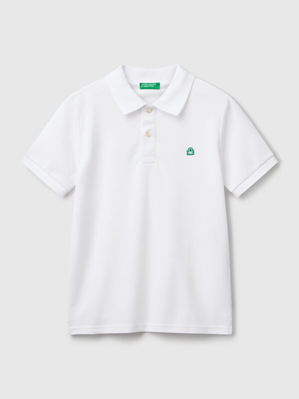 Polo slim fit de puro algodón Niño