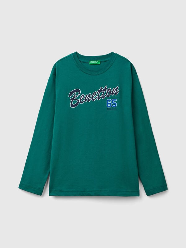 Camiseta de manga larga de 100 % algodón orgánico Niño