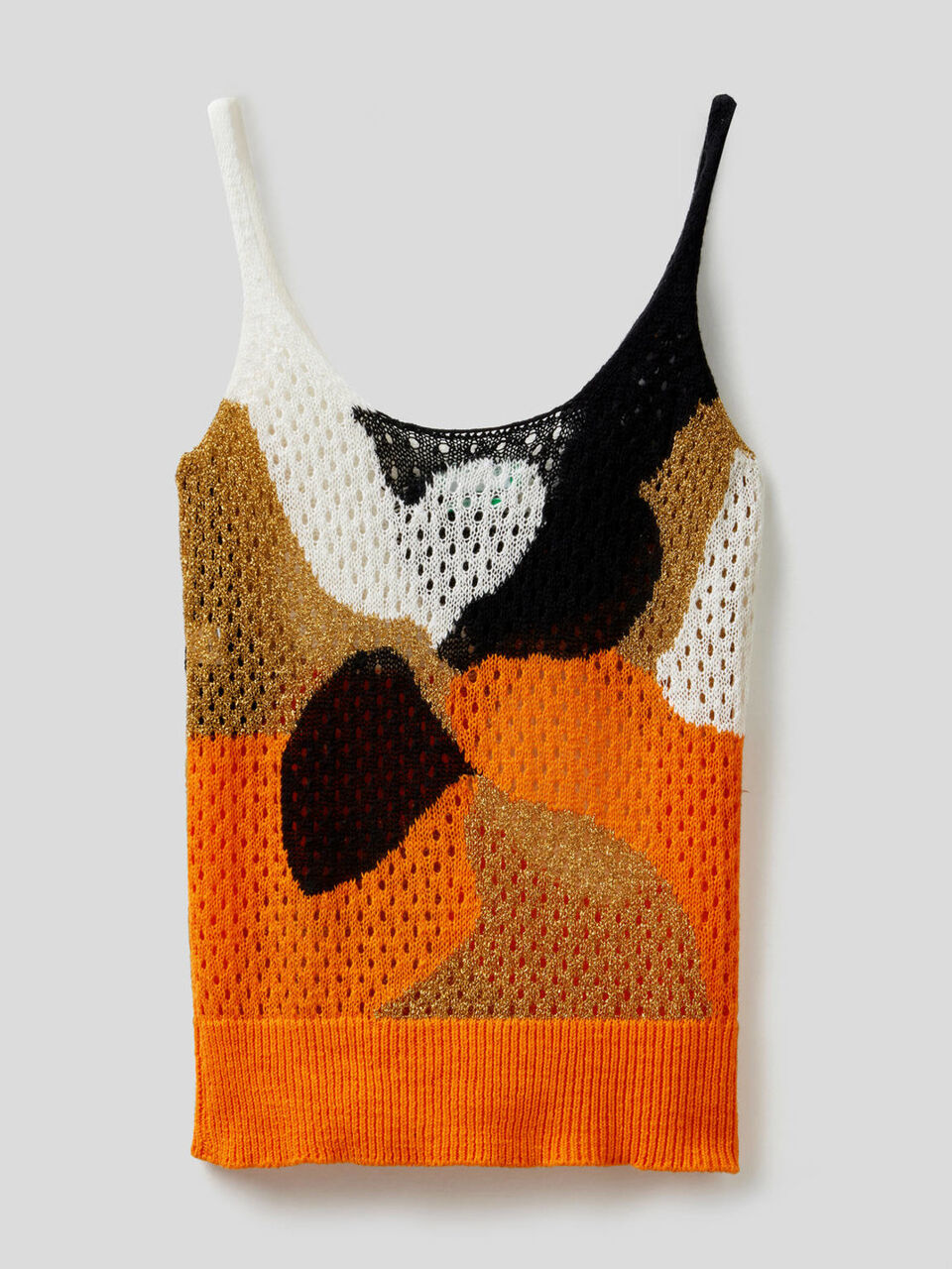 Camiseta de tirantes perforada multicolor image number 2