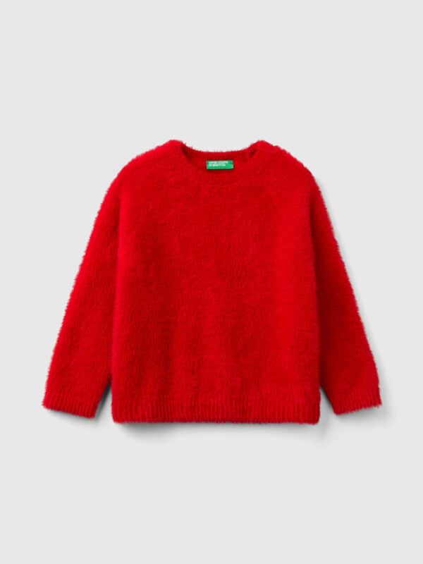 Jersey de tejido peludo Niña