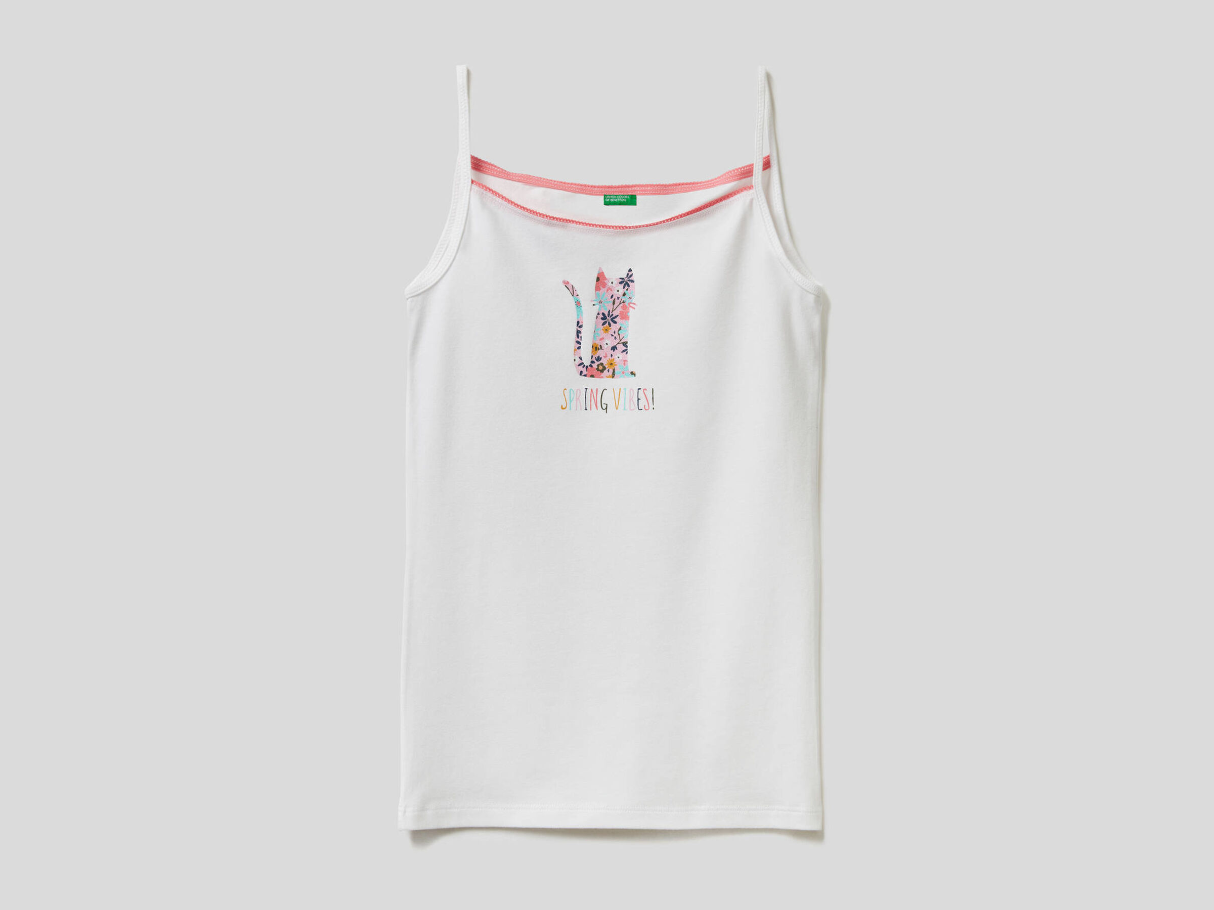 Camiseta de tirantes de algodón elástico image number null