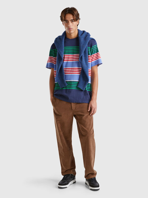 Joggers de pana con cordón Hombre