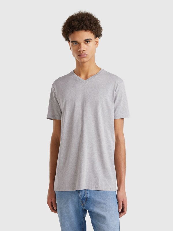 Camiseta de algodón de fibra larga Hombre