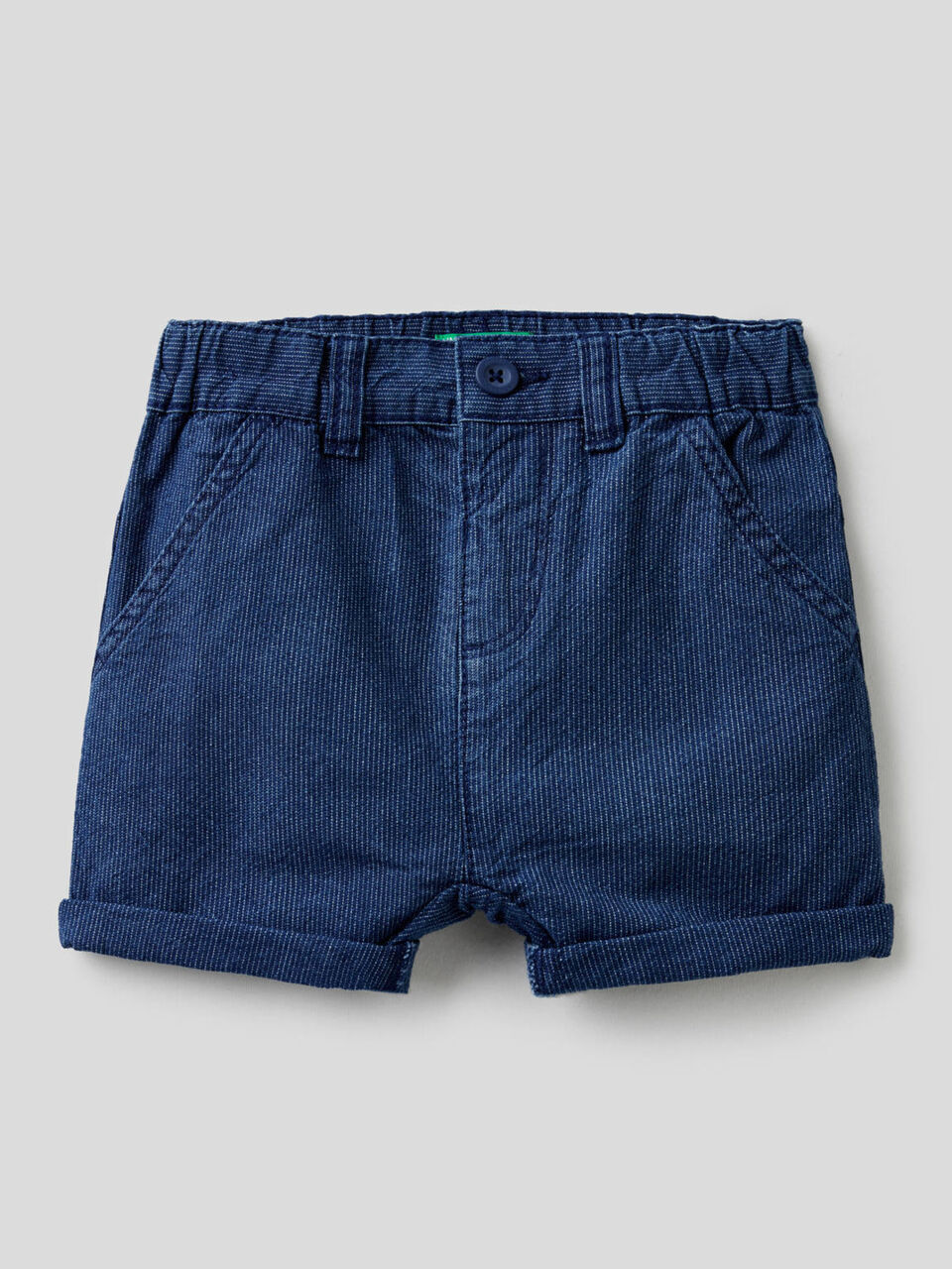 Pantalón corto vaquero de rayas image number 1