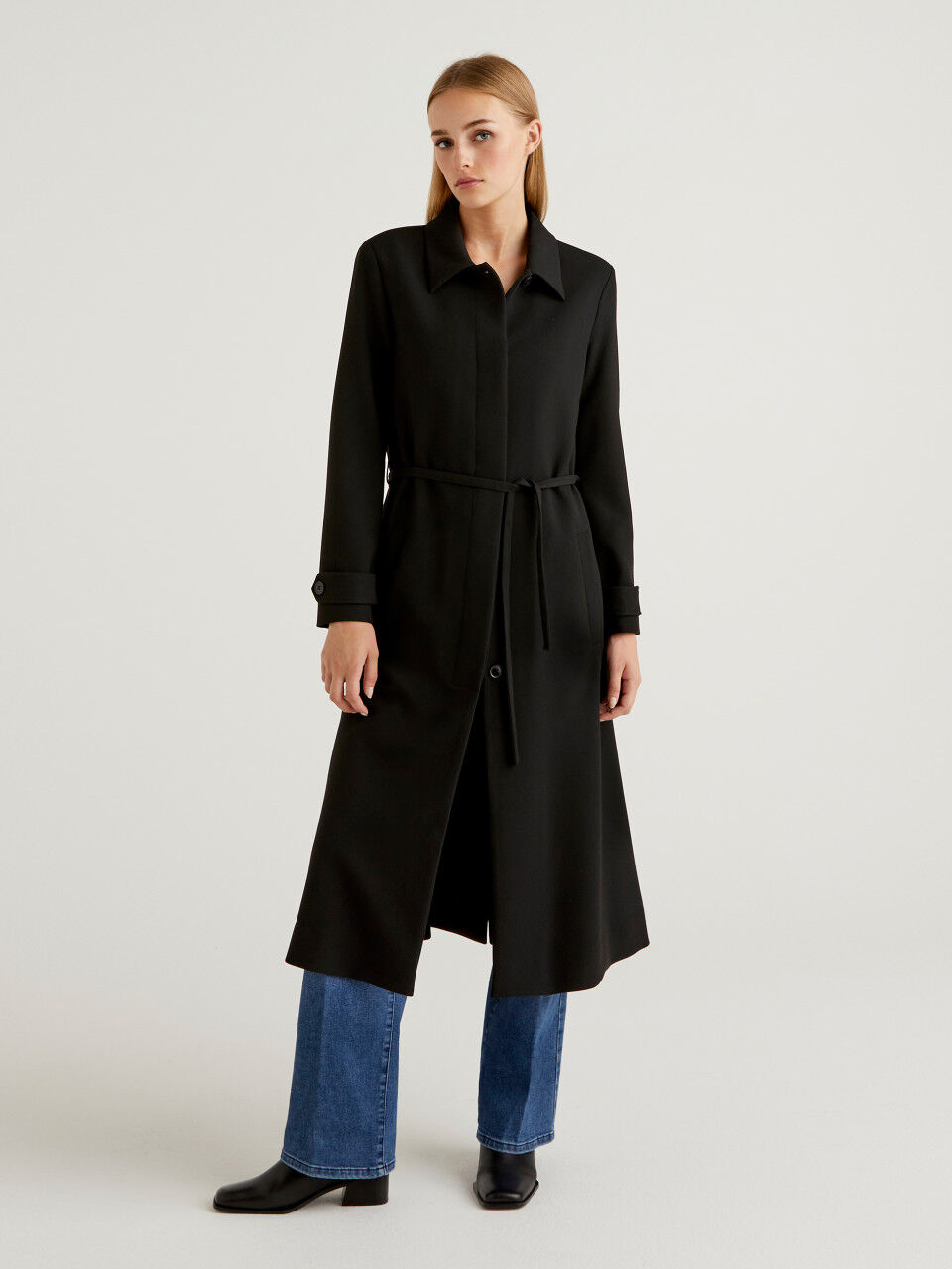 Abrigo Largo Mujer Nueva Colecci n 2024 Benetton