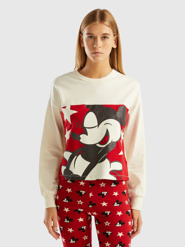 Camiseta de Mickey Mouse boxy fit Mujer