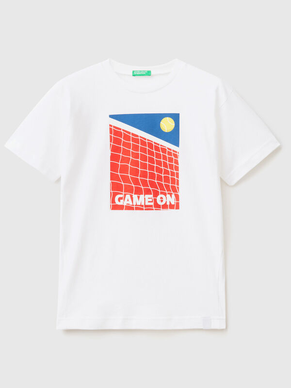 Camiseta con estampado de tenis Niño