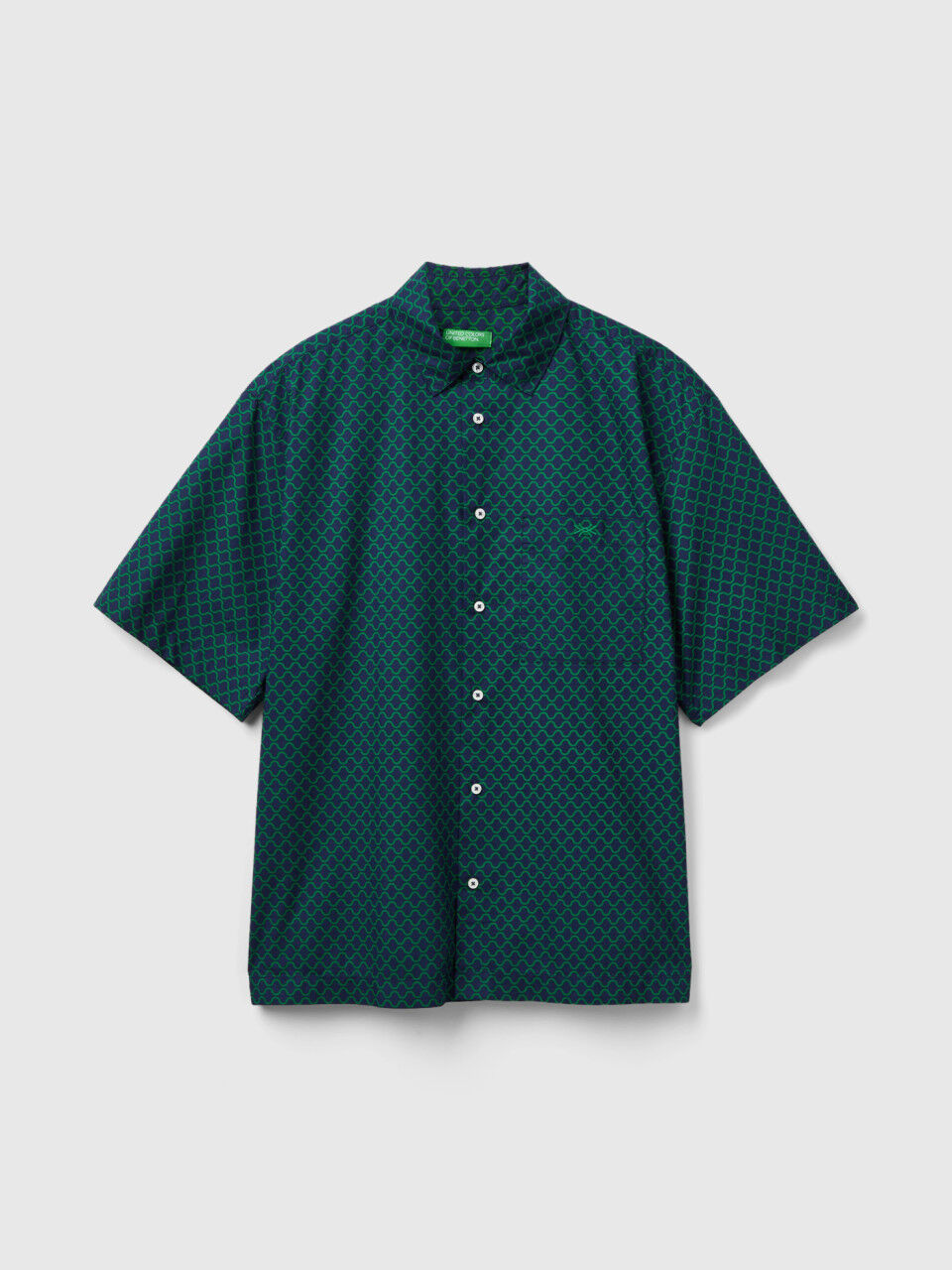 Camisa benetton hombre best sale