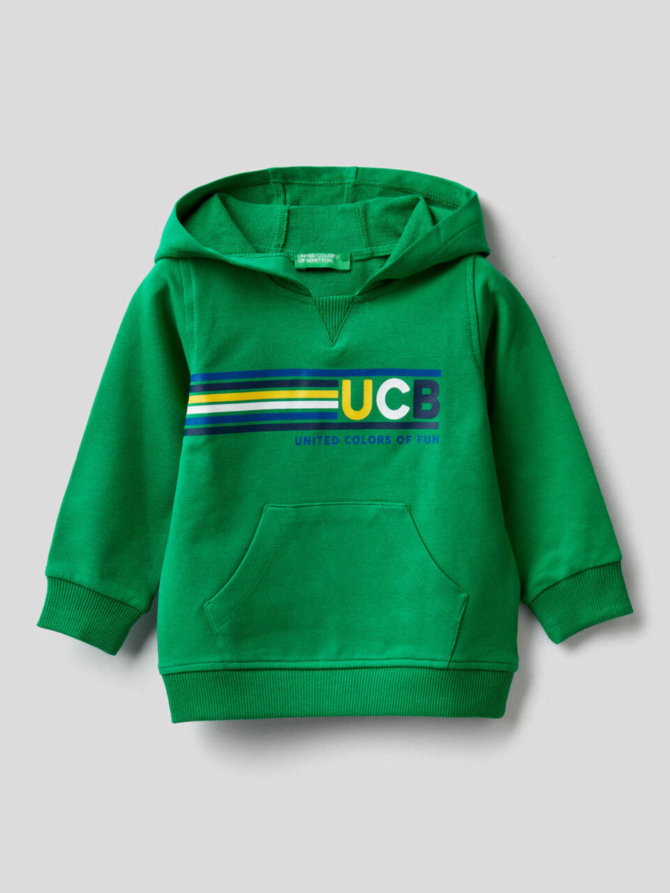 Sudadera de algodón elástico con capucha image number 1